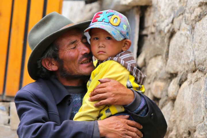 A Tibetan grandfather
